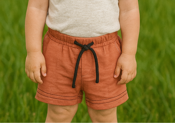 Orange Summer-Shorts