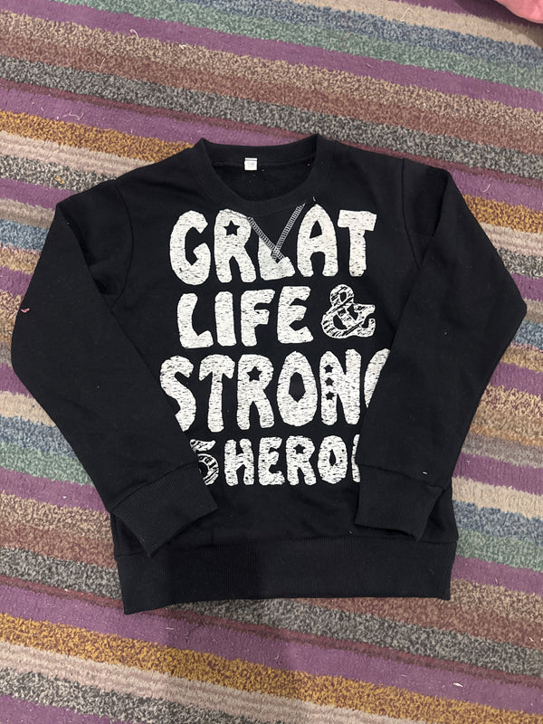 Black great life winter-sweat shirt