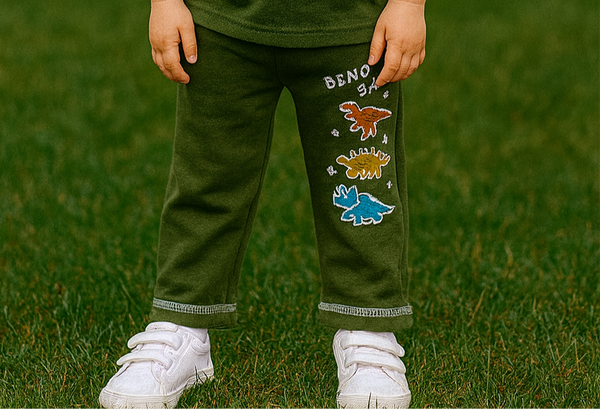 Green Dino-winter trouser