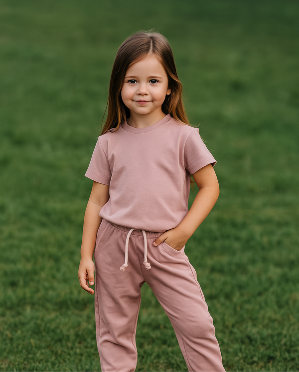Tea pink Summer-Shortsuit