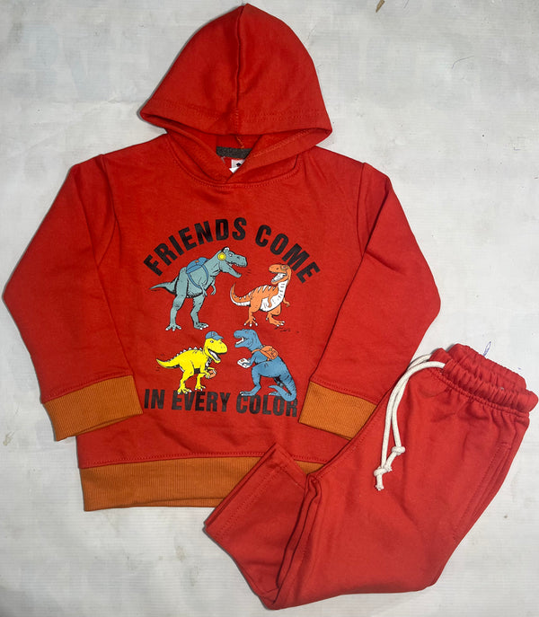 Red Dino-Winter Tracksuit