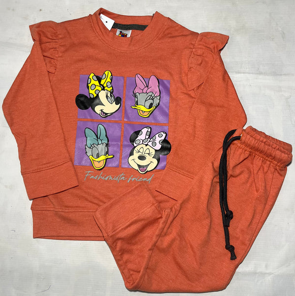 Peach minnie -printed Tracksuit