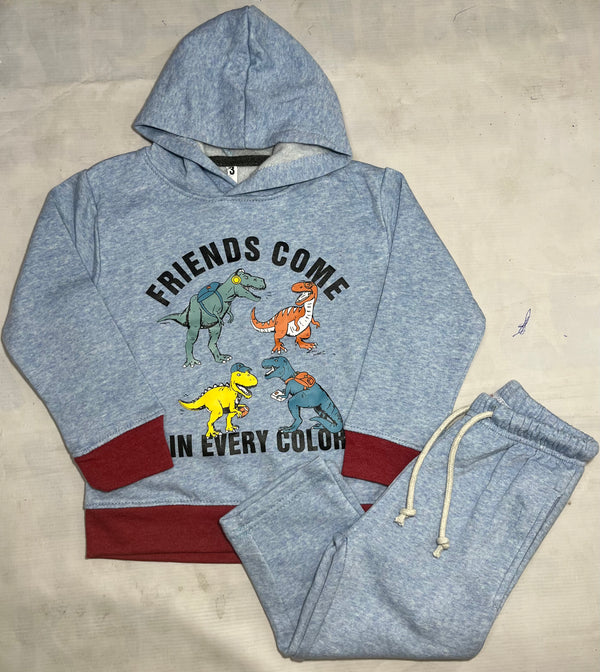 Light blue Dino-Winter Tracksuit