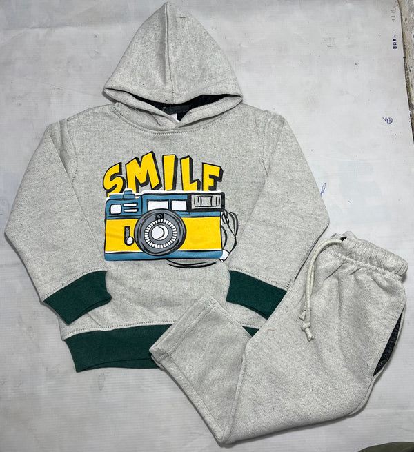 Grey SMILE-Winter Tracksuit
