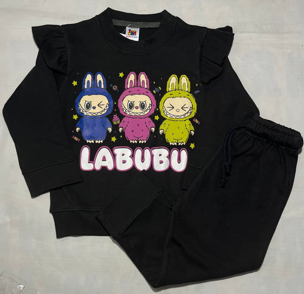 Black labubu -printed Tracksuit