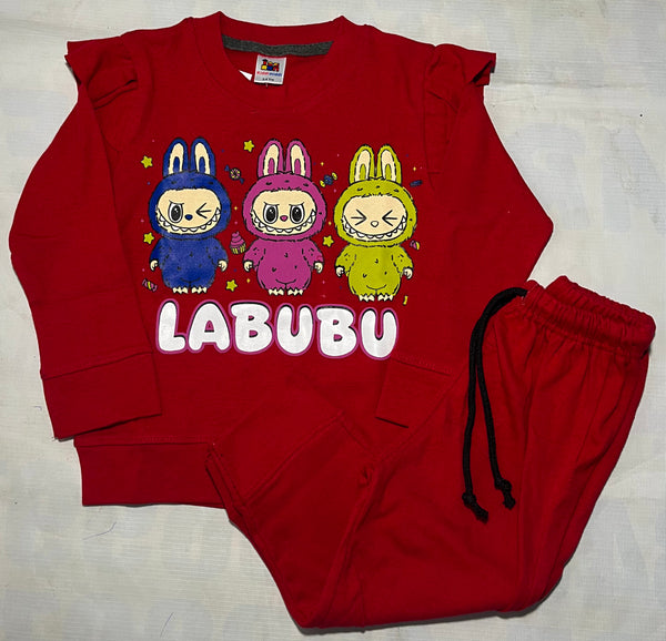 Red labubu -printed Tracksuit