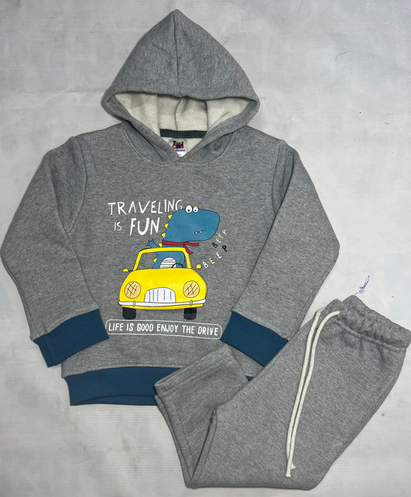 Grey Car-Winter Tracksuit
