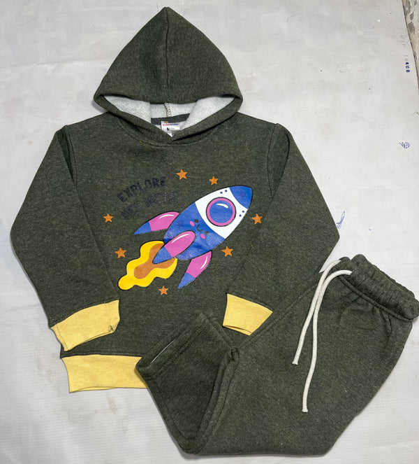 Dark green Rocket-Winter Tracksuit