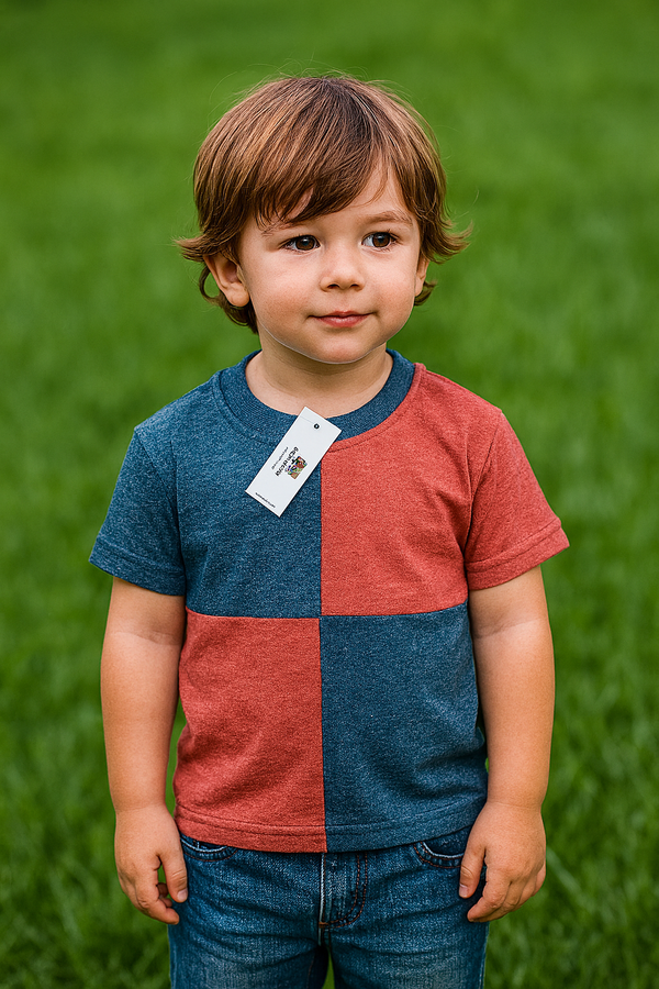 Maroon pannel summer-shirt