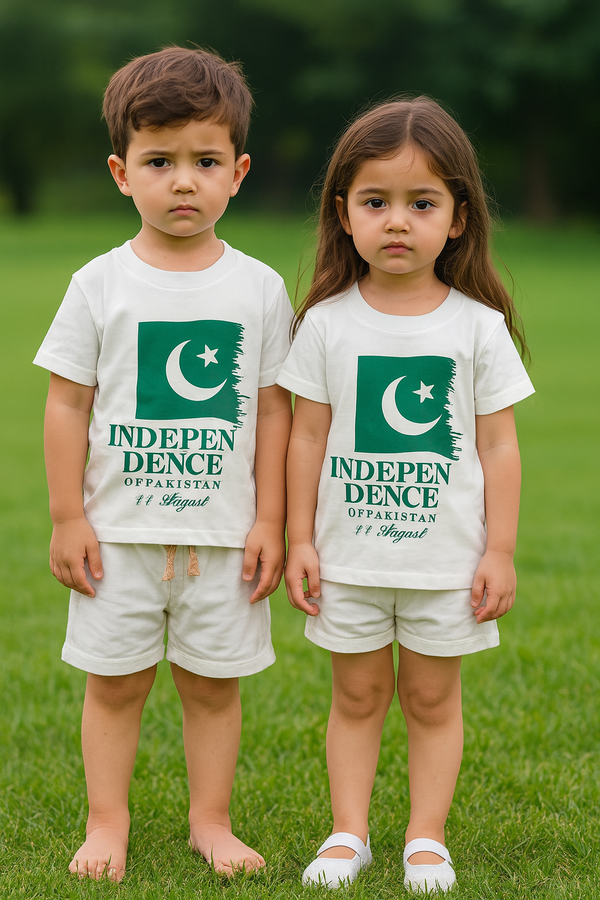 White independence day Summer-Shortsuit