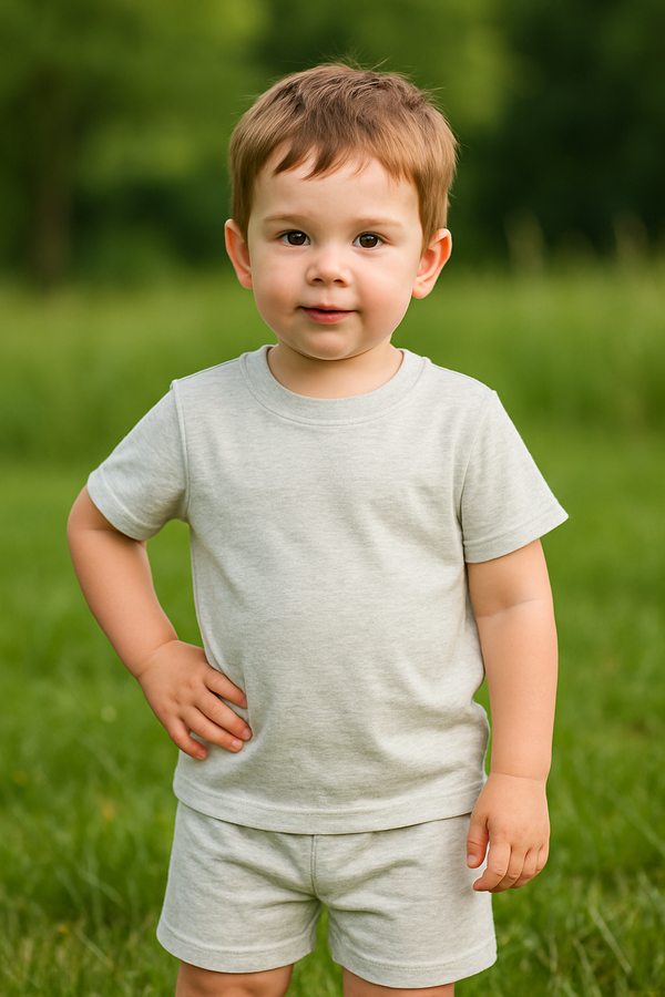 Light grey Summer-Shortsuit