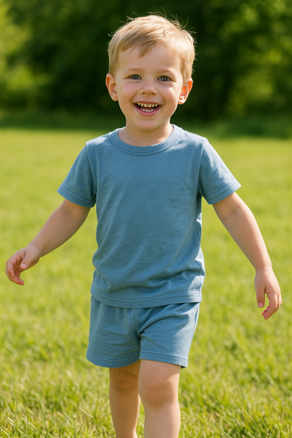 Light blue Summer-Shortsuit