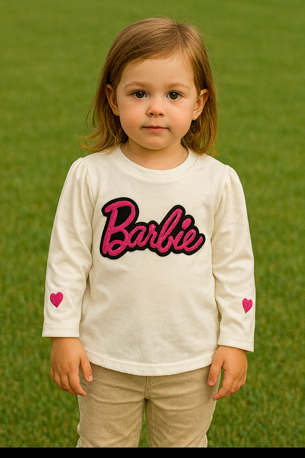 White Barbie winter-sweat shirt