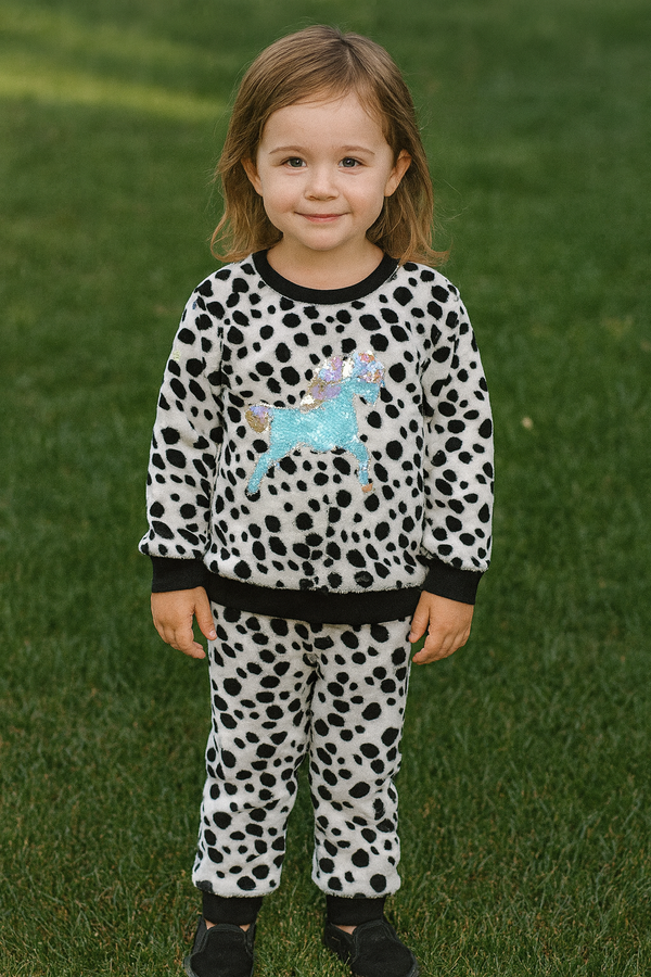 Allover Unicorn printed puller fleece winter-Tracksuit