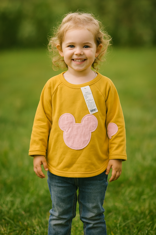 Mustard micky winter-sweat shirt