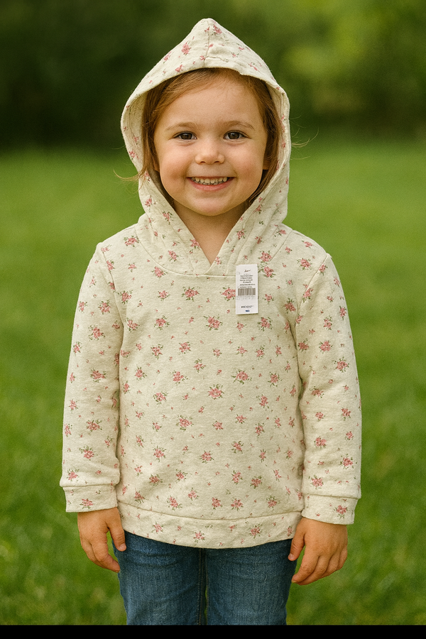 White flower hoodie winter-sweat shirt