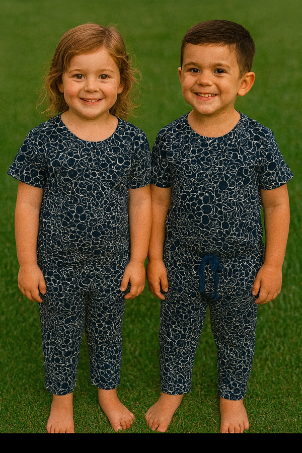 Navy allover printed-Tracksuit