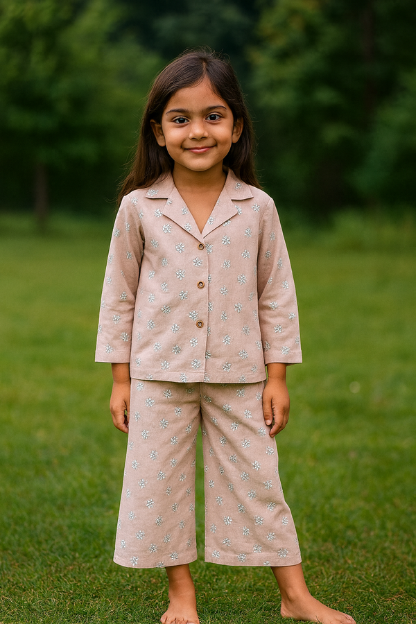 Light pink Allover printed-Tracksuit