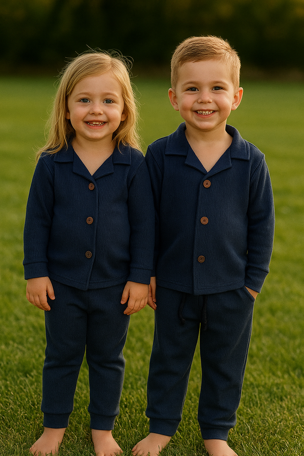 Navy blue-Winter Tracksuit