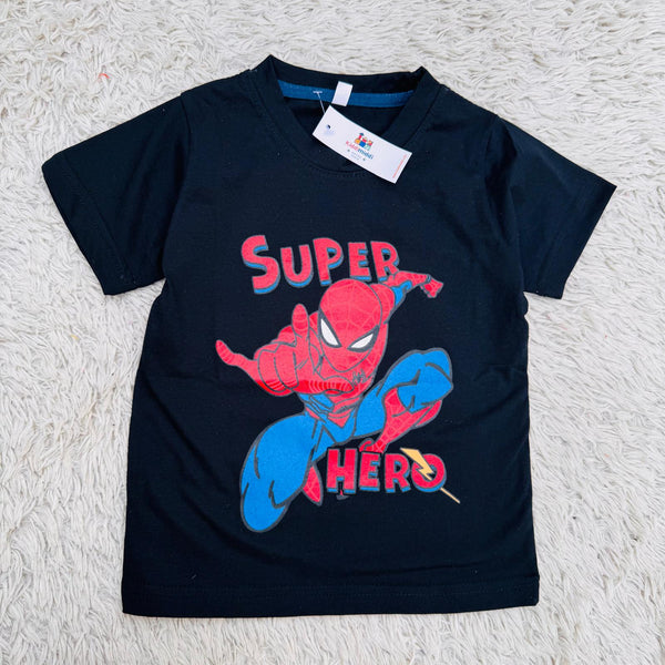 Navy blue spiderman summer-shirt