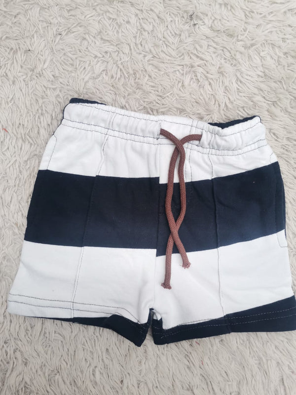 White pannel Summer-Shorts