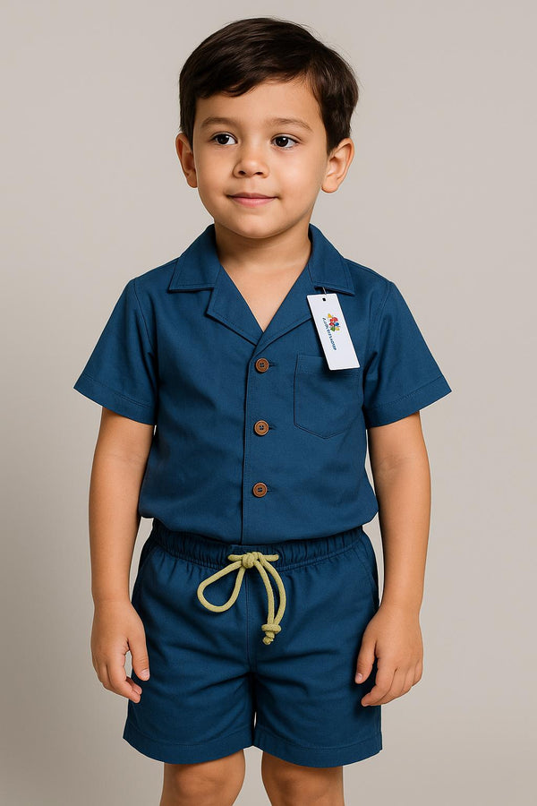Blue summer-shortsuit