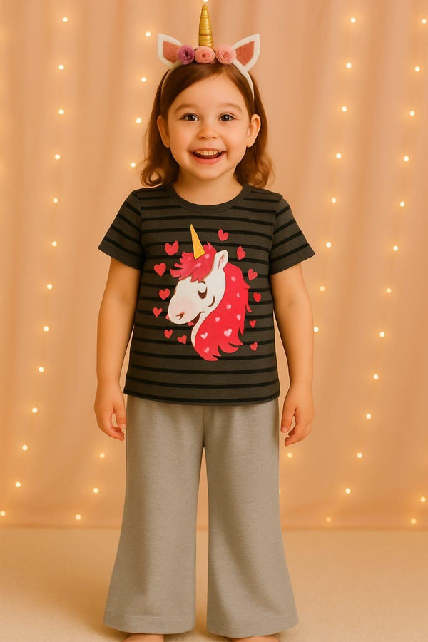 Dark grey unicorn-Tracksuit