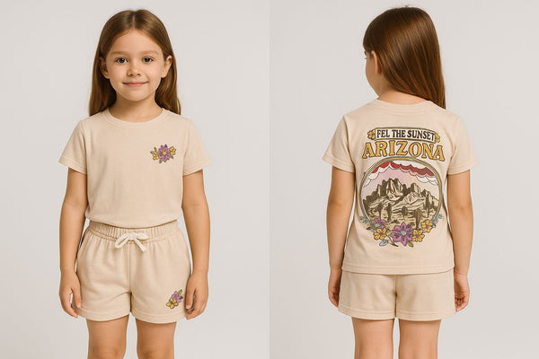 Skin flower Summer-Shortsuit