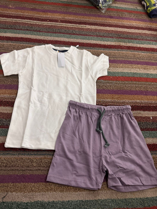 White Summer-Shortsuit